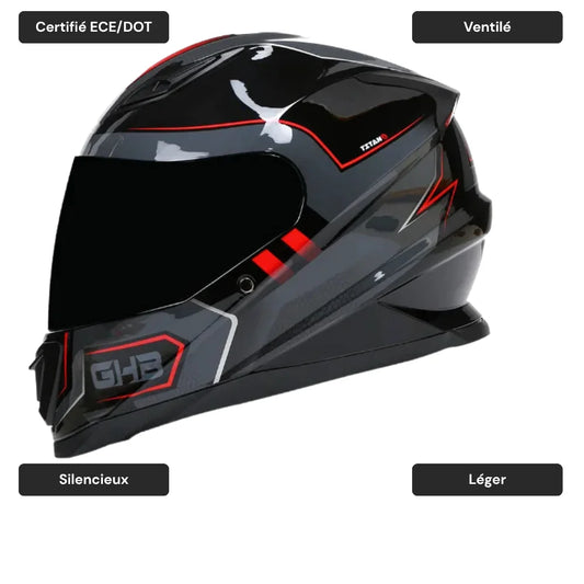 Casque moto intégral respirant - AirCore