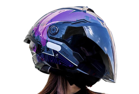 Casque moto Jet à double visière - Cosmo