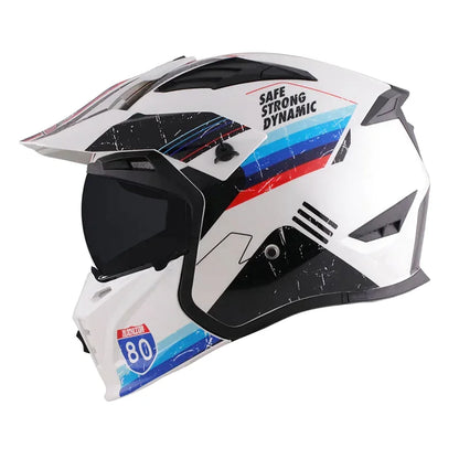Casque moto cross intégral à mentonnière amovible -  AeroFlex