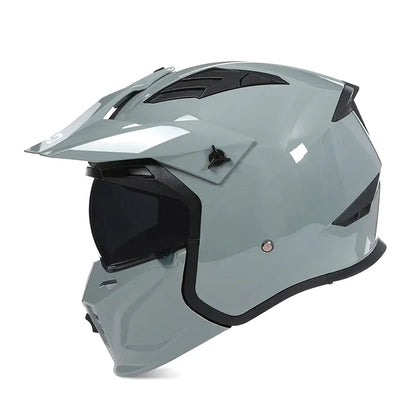 Casque moto cross intégral à mentonnière amovible -  AeroFlex