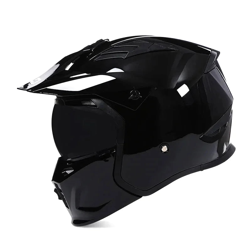 Casque moto cross intégral à mentonnière amovible -  AeroFlex