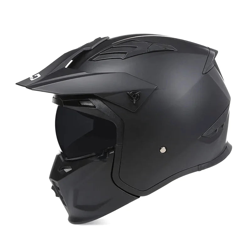 Casque moto cross intégral à mentonnière amovible -  AeroFlex