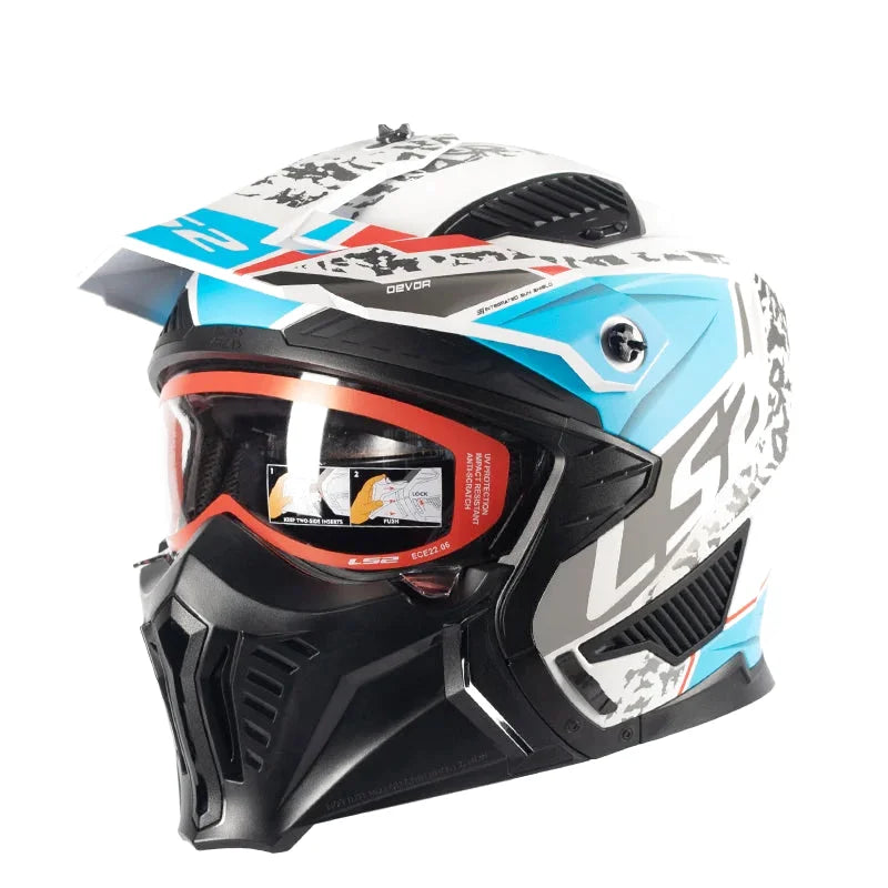 Casque moto cross modulable 3/4 - Drifter