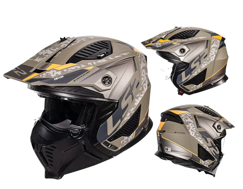 Casque moto cross modulable 3/4 - Drifter