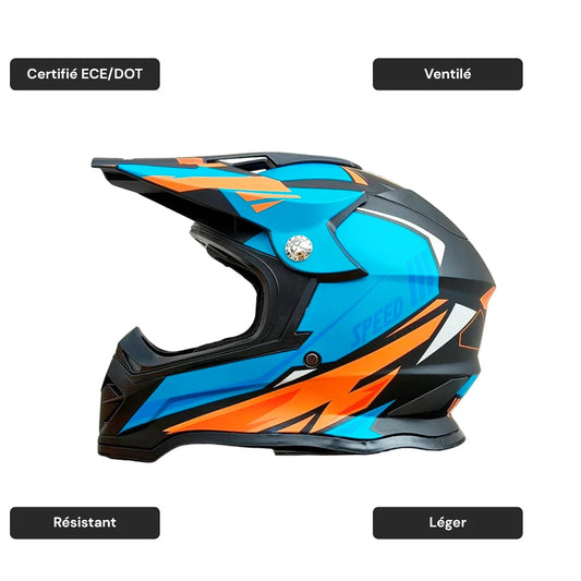 Casque moto cross tout-terrain intégral -  CrossOne