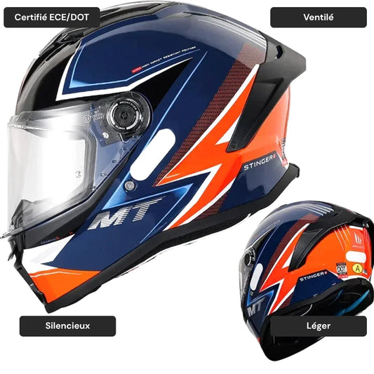 Casque moto intégral sportif - Stinger