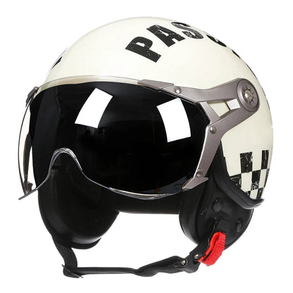Casque moto jet 3/4 - Rétro Chopper