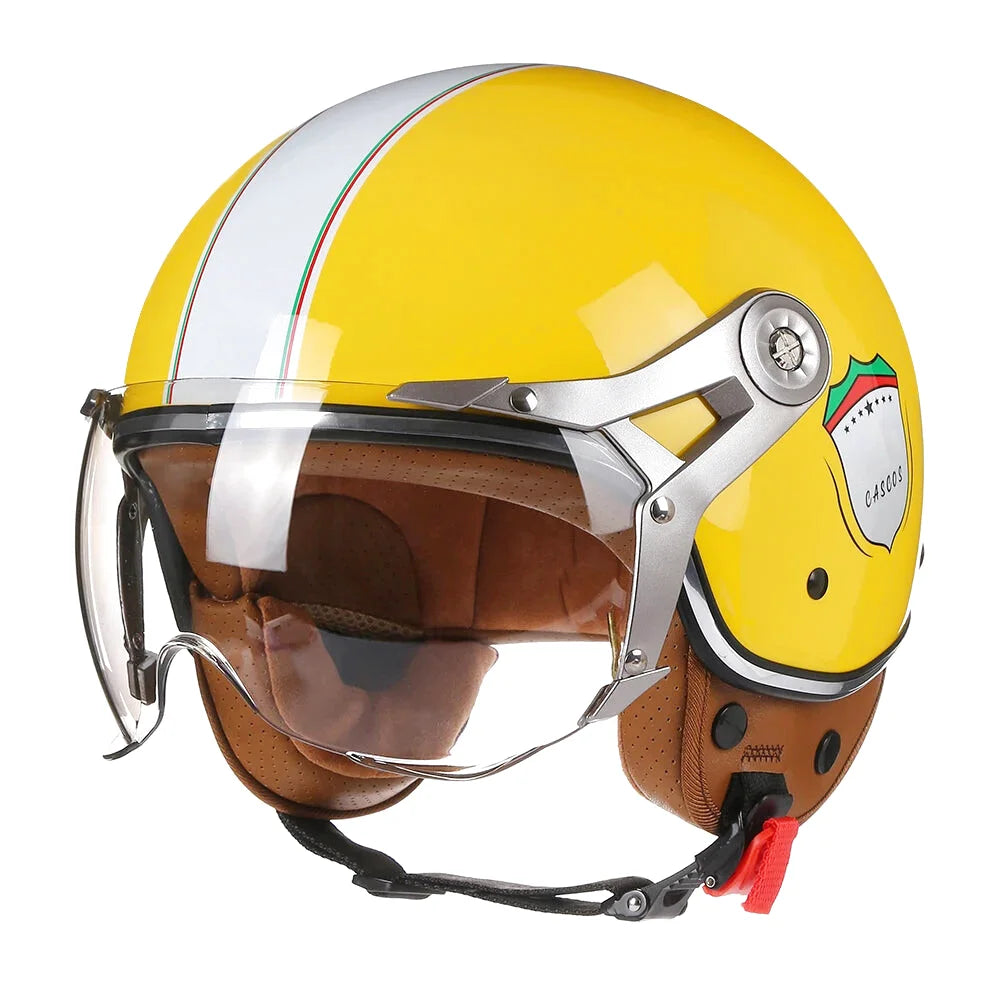 Casque moto jet 3/4 - Rétro Chopper
