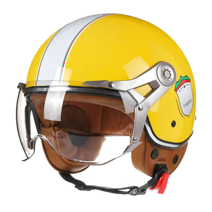 Casque moto jet 3/4 - Rétro Chopper