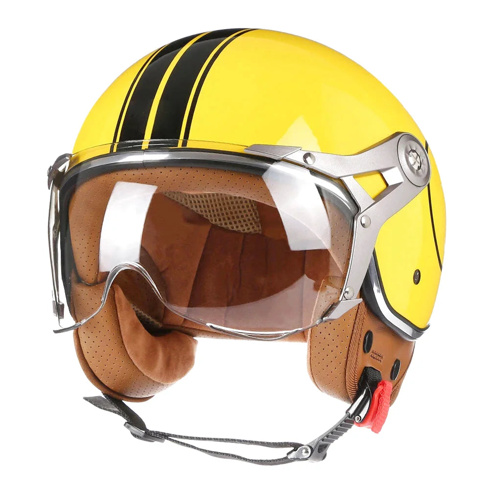 Casque moto jet 3/4 - Rétro Chopper