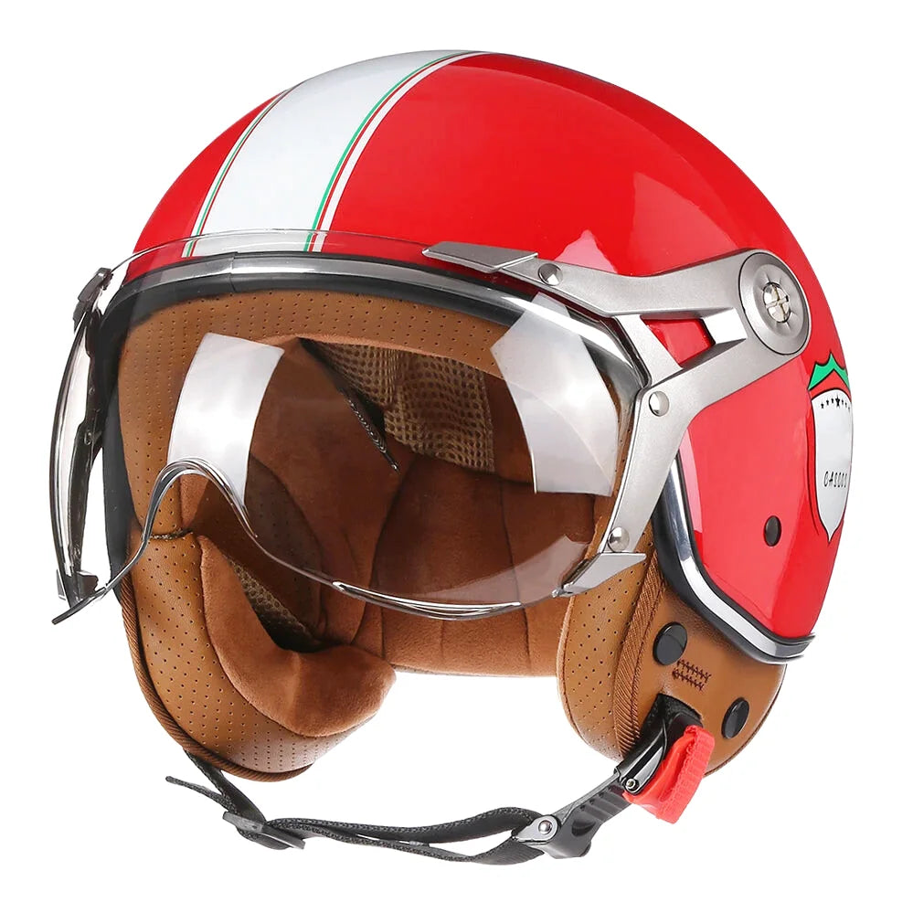 Casque moto jet 3/4 - Rétro Chopper