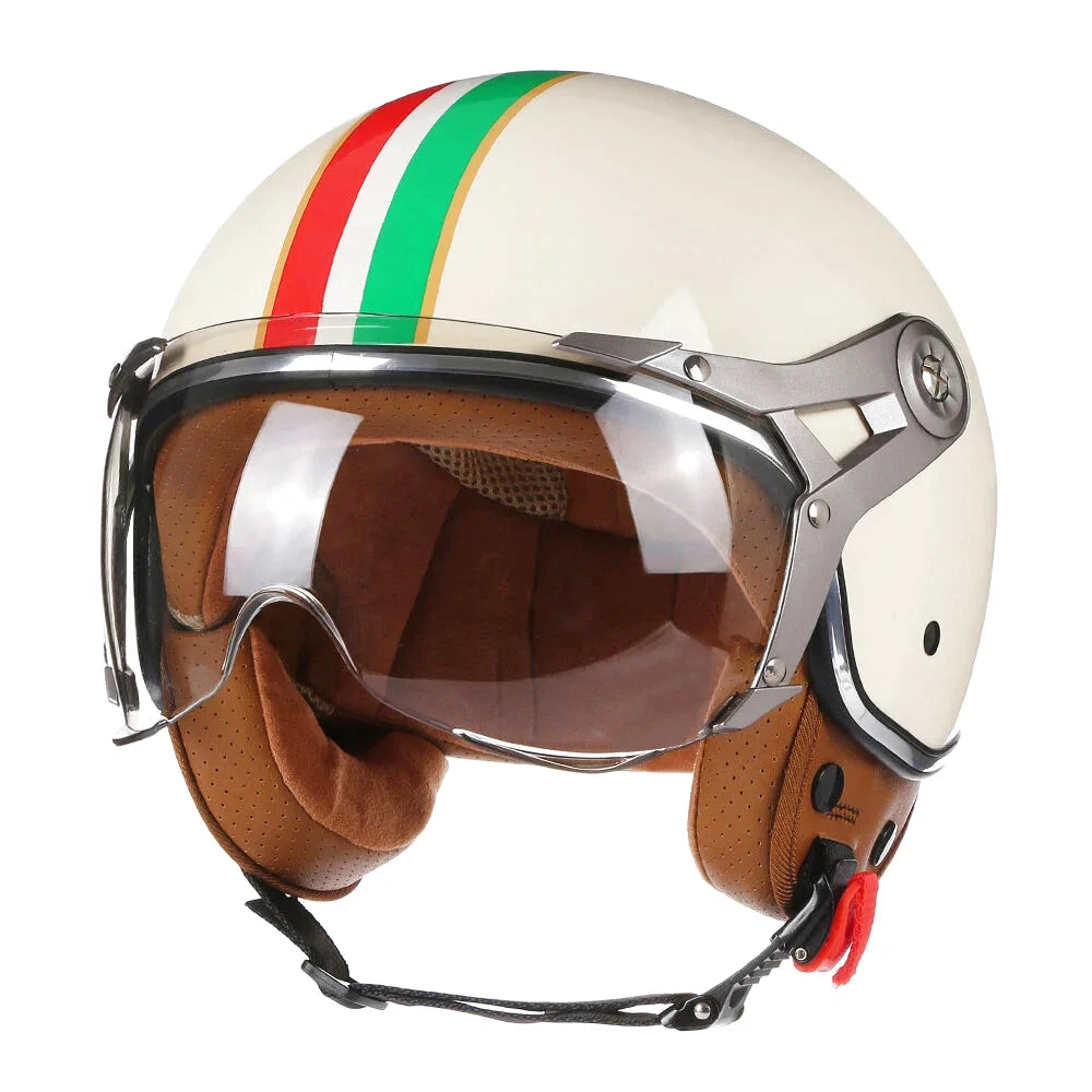 Casque moto jet 3/4 - Rétro Chopper