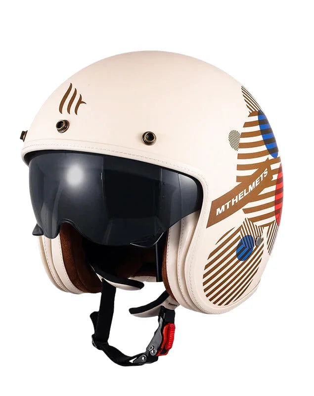 Casque moto jet élégant - Riviera