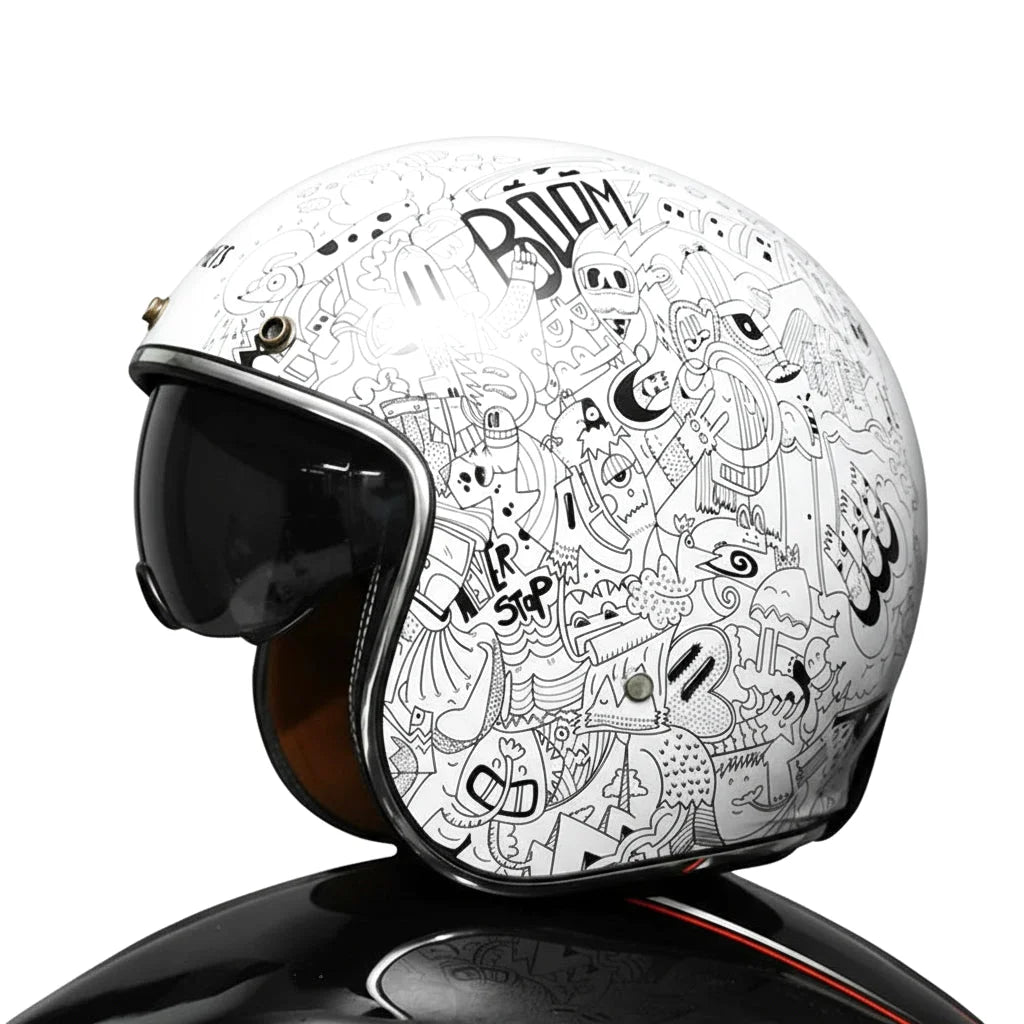 Casque moto jet élégant - Riviera