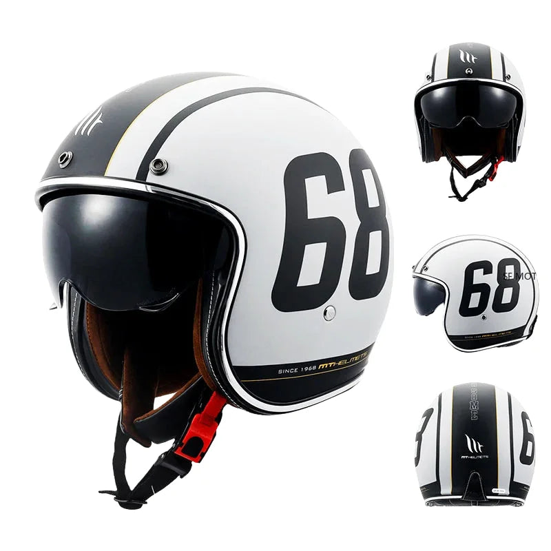 Casque moto jet élégant - Riviera