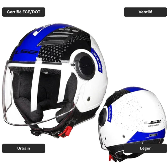 Casque moto jet urbain - Breeze