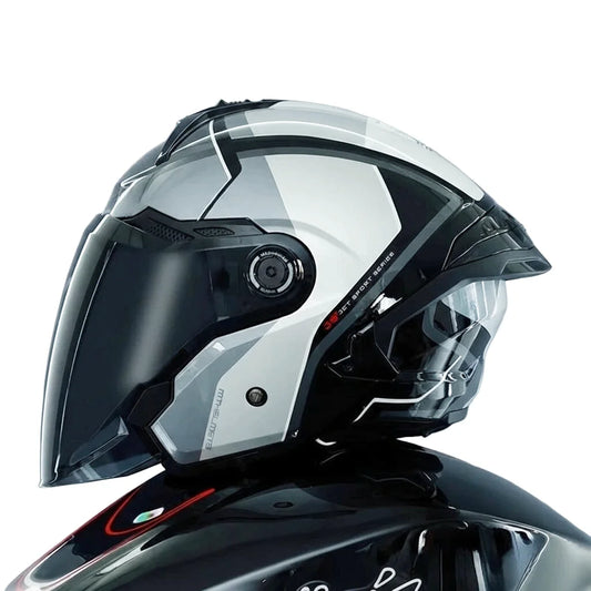 Casque moto modulable 3/4 double visière - Cosmo