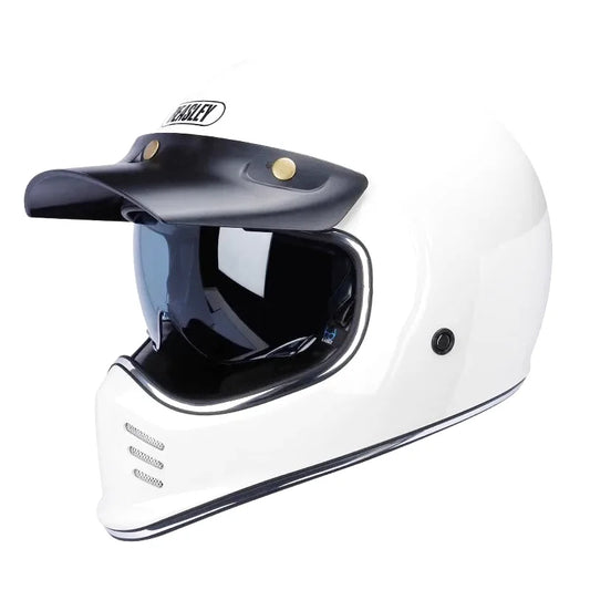 Casque moto vintage intégral rétro -  Classic Racer
