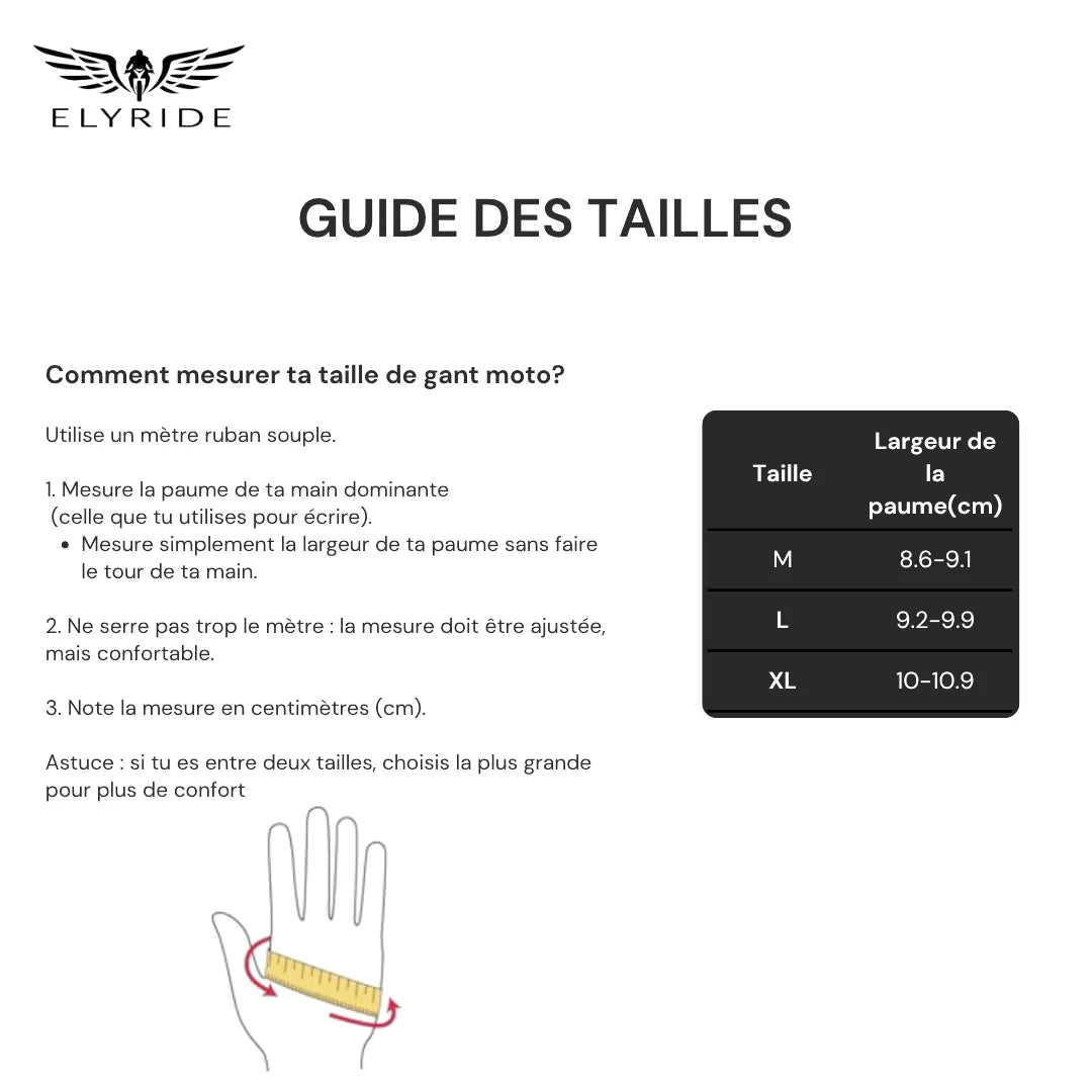 Gants moto cuir racing – Competition