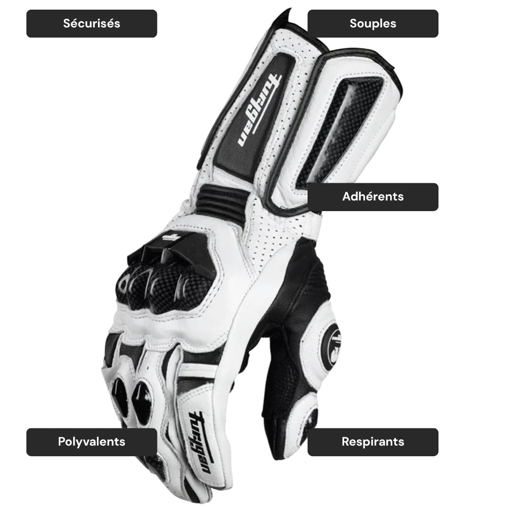 Gants moto cuir racing – Competition