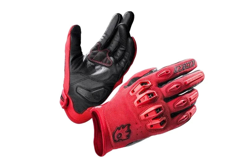 Gants moto cuir respirants - Alien