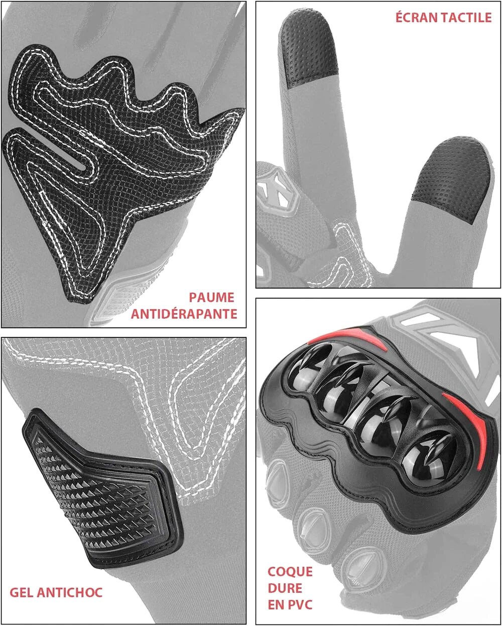 Gants moto été respirants - ProRide