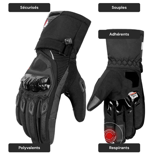 Gants moto hiver imperméables - Arctic