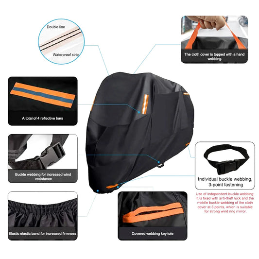 Housse moto 300D étanche - Titan