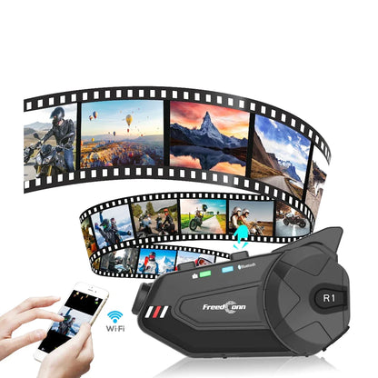 Intercom moto Bluetooth avec caméra et réduction de bruit - Camera Connect