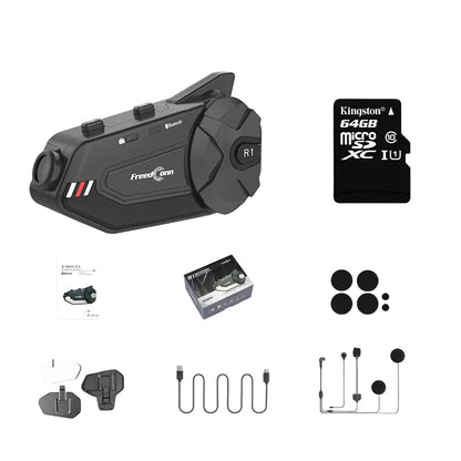 Intercom moto Bluetooth avec caméra et réduction de bruit - Camera Connect