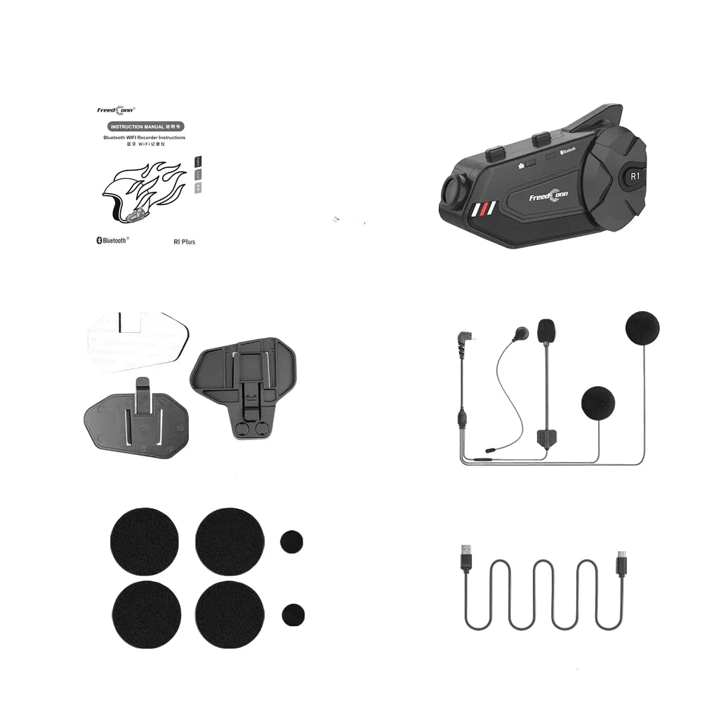 Intercom moto Bluetooth avec caméra et réduction de bruit - Camera Connect